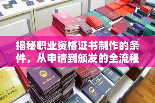 云溪揭秘职业资格证书制作的条件，从申请到颁发的全流程解析