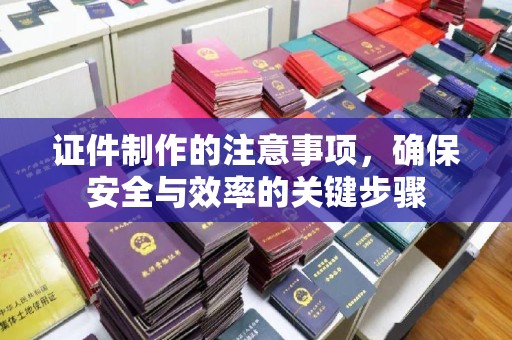 云溪证件制作的注意事项，确保安全与效率的关键步骤