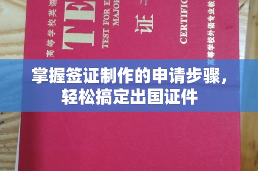 云溪掌握签证制作的申请步骤，轻松搞定出国证件