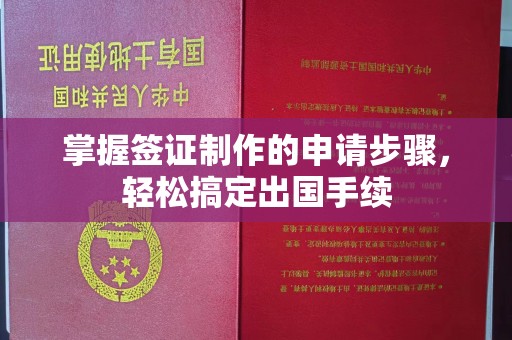 云溪掌握签证制作的申请步骤，轻松搞定出国手续