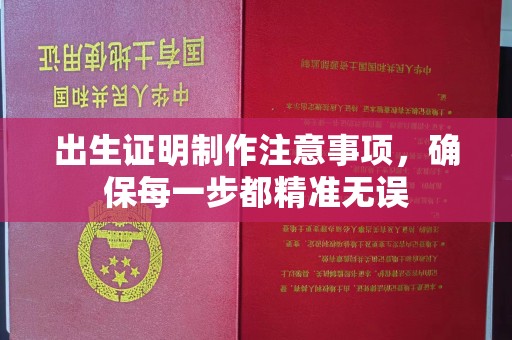 云溪出生证明制作注意事项，确保每一步都精准无误