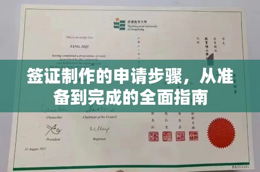 云溪签证制作的申请步骤，从准备到完成的全面指南
