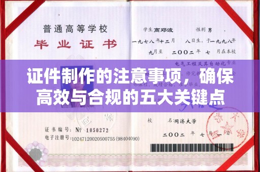 云溪证件制作的注意事项，确保高效与合规的五大关键点