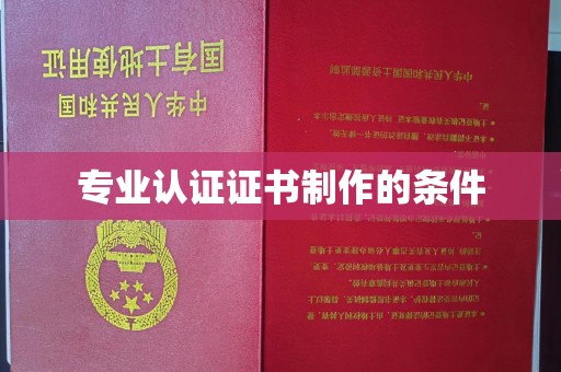 云溪专业认证证书制作的条件